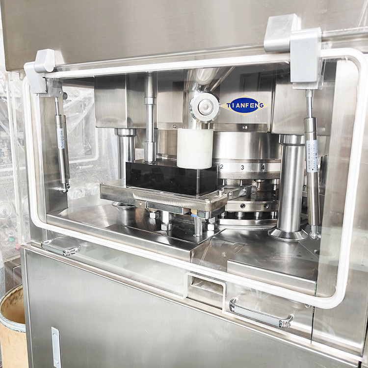 2 Layer Rotary Type Pill Tablet Press Machine With 2 Forced Feeders ZPW29