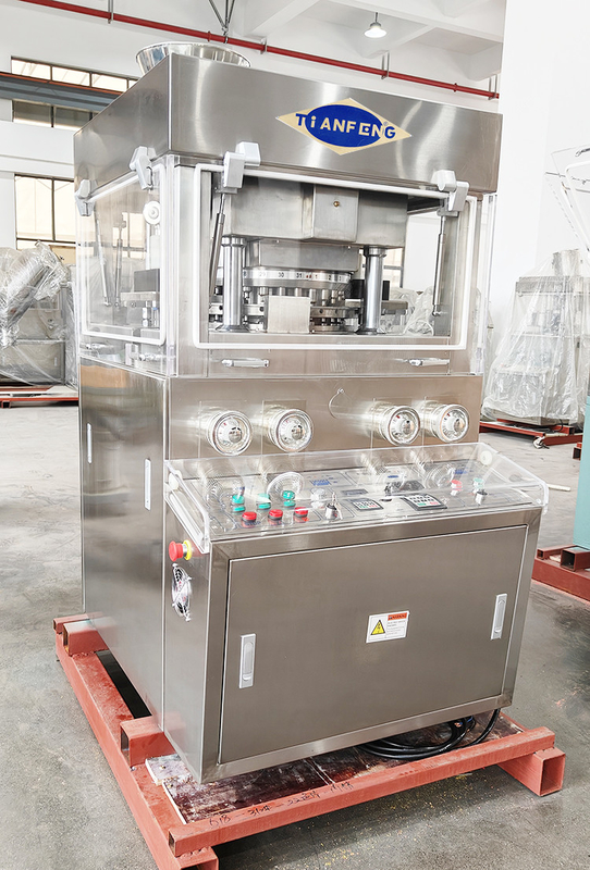 2 Layer Rotary Type Pill Tablet Press Machine With 2 Forced Feeders ZPW29