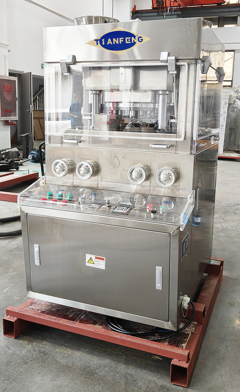 2 Layer Rotary Type Pill Tablet Press Machine With 2 Forced Feeders ZPW29