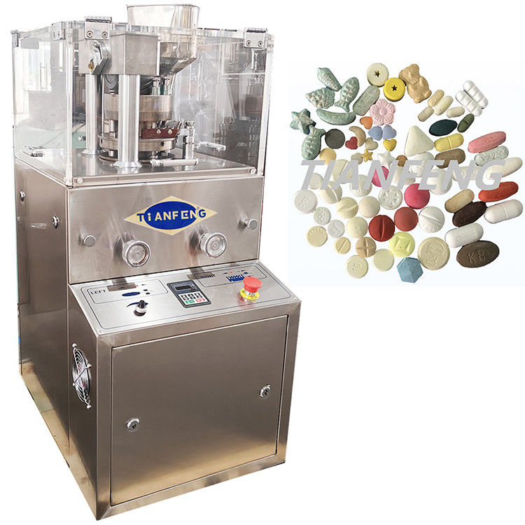 220V/380V Power Supply Pill Tablet Press Machine With Max Pressure 60KN And Max Filling Depth 15mm