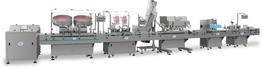 High-Speed 380V Automatic Bottle Filling Production Line with 1 Year Warranty and 1000PCS/Year Capacity