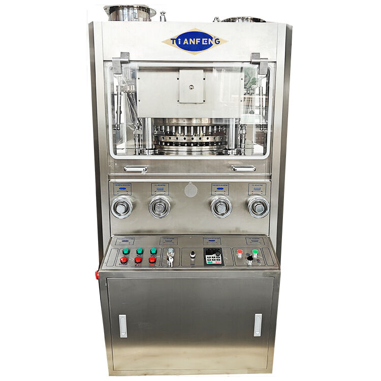 Rotary Tablet Press Equipment Offering Adjustable Turret Speed and Compression Thickness for Versatile Tablet Production