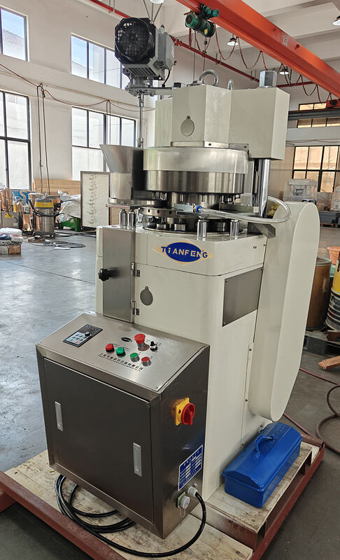 Versatile Tablet Compression Machine Capable of Producing Various Tablet Shapes and Sizes with Consistent Compression Force