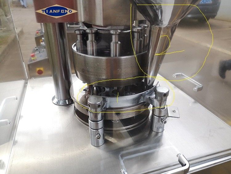 ZP5 ZP7 ZP9 Rotary Tablet Compression Machine For Chemical Food Industries 60kN Pressure