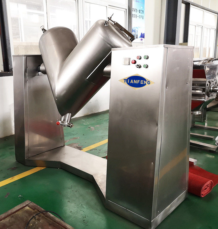 Dry Or Wet Granules V Shape Powder Mixer Tablet Production Lines