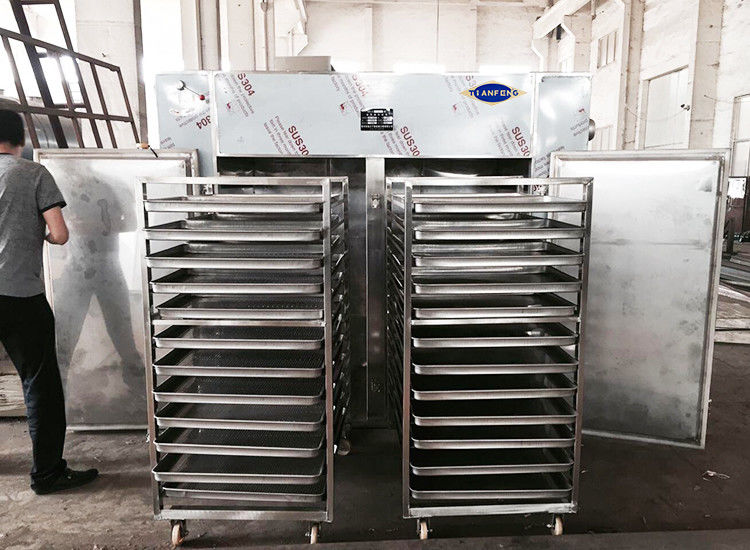 100kg Batch 48 Plates 15KW Warm Circulating Air Oven For Bean Sea Food