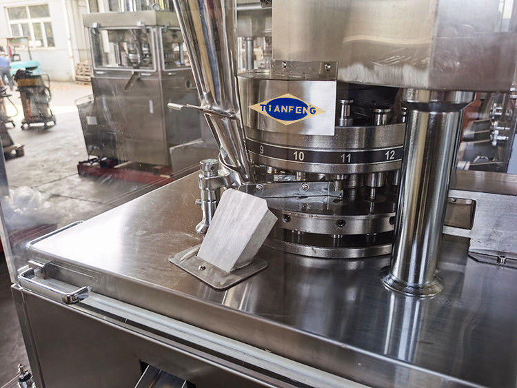 High Speed Automatic Rotary Tablet Press Pill Maker Machine With Irregular Shape Punch Mold