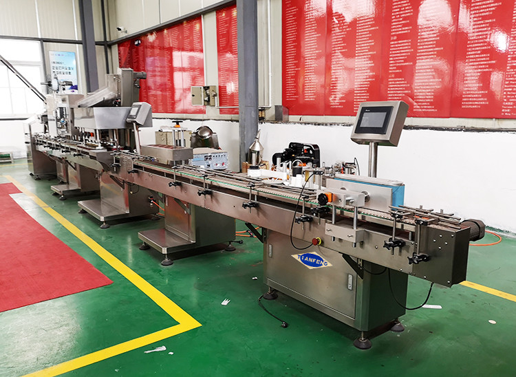 pill tablet capsule counting bottling packaging linkage production line 40-120 bottles per minute