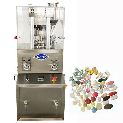 Stainless Steel Pill Tablet Press Machine 60KN 2.2KW